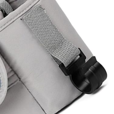 Imagem de Generic Bolsa de Armazenamento para Carrinho de bebê Organizador de Suspensão Versátil Com Porta Frontal, Alças de Ombro Removíveis Bolsa Organizadora de Carrinho de bebê para Copo Alimentador (Cinza)