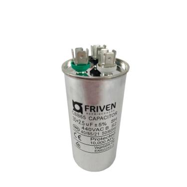 Imagem de Capacitor Duplo 35 + 2,5 Uf 440valumínio Cbb65 - Friven Único