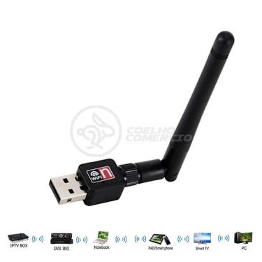 Imagem de Antena Usb 2.0 Receptor Wifi 1200Mbps 802.Inn Pc Notebook65