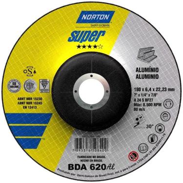 Imagem de Disco De Desbaste Bda 620 180x6,4x22,23mm - 66252841189 - Norton