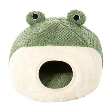 Imagem de Pssopp Cama de Caverna para Gatos, Pelúcia Macia e Fofa, Mantém o Calor, Aconchegante, Tenda para Gatinhos, Casa de Animais de Estimação, para Gatos Internos ou Cães (S)