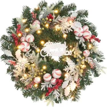 Imagem de Guirlanda de doces branca vermelha