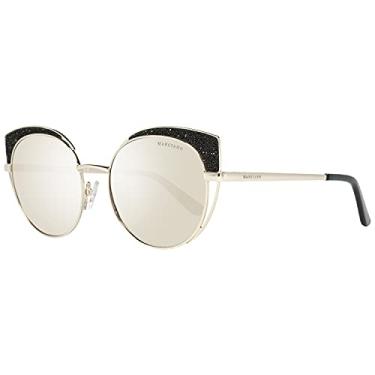 Imagem de Guess Óculos de sol By Marciano GM0796 - masculino, armação dourada, lentes espelhadas fumê 53 mm GM07965332C