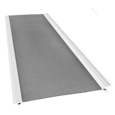 Imagem de Protetor de calha tamanho de amostra de 12,7 cm [alumínio] Protetor de calha de aço inoxidável premium com tecnologia SmartPitch para maior durabilidade e fácil instalação, serve para calhas de 12,7