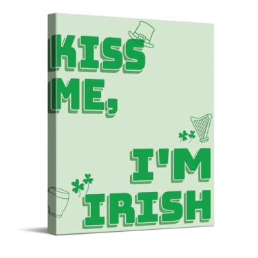 Imagem de Impressão de arte Dancing Leprechaun, arte de parede em tela do dia de São Pátirck, decoração de parede do dia de São Pátirck para casa, bar, cozinha, presente de bênção irlandesa, pôster verde