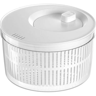 Imagem de Secador de Salada，Secador de Salada 5.5l，Funcionalidade TrêS em um，Material Sem Bpa，Adequado para Lavar Legumes, Frutas e Saladas