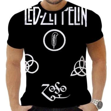 Imagem de Camiseta Camisa Personalizada Rock Clássico Led Zeppelin 19 - Obsidian