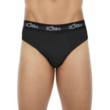 Imagem de Cueca Slip Zorba 0764 Adulto Max Algodão T. P/XGG, P, 015, Preto
