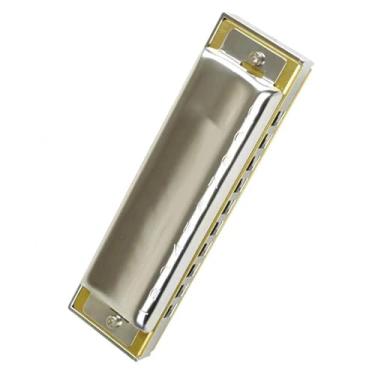 Imagem de Gaita profissional toca 10 furos C chave diatônica bonita blues harpa instrumento fácil de tocar