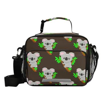 Imagem de Blueangle Lancheira fofa com isolamento térmico de coalas para mulheres e homens - bolsa térmica à prova de vazamento com alça de ombro ajustável, lancheira reutilizável para trabalho, piquenique (379