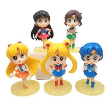 Imagem de Figura Toy Sailors Moons Tsukinos Usagis 9 cm 5 unidades/lote