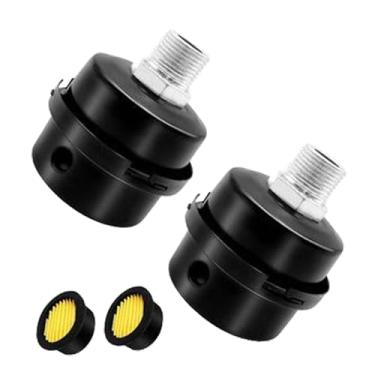 Imagem de Generic Kit com 2 Silenciadores para Compressor de Ar, Filtro de Entrada de Ar, Abafador de Ruído, Acessórios para Sopradores