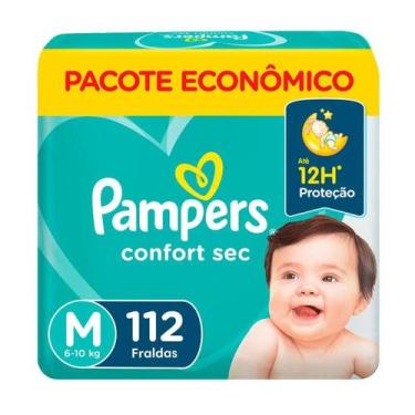 Imagem de Fraldas Pampers Confort Sec M 112 Unidades
