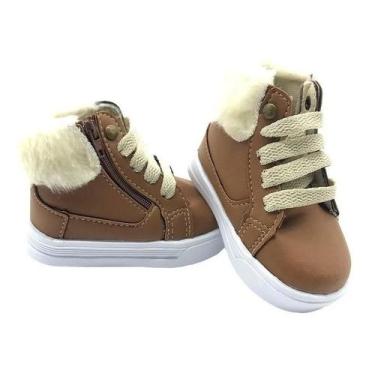 Imagem de Botinha Sapatinho Infantil Menino Menina Caramelo Pelinhos, 21