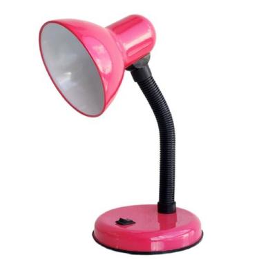 Imagem de Luminária Mesa Abajur 35cm Articulada Flexível PT-06 - Gimpo, Rosa