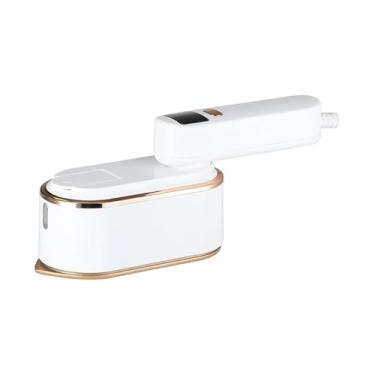 Imagem de Bothyi Ferro a vapor de viagem, ferro a vapor elétrico com cabo giratório de 180°, aquecimento rápido, tamanho compacto, portátil para uso doméstico, Branco