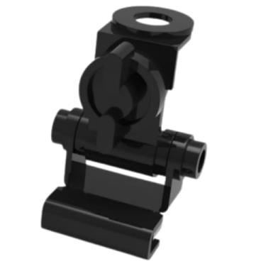 Imagem de Suporte Porta Mala Epóxi para Rádio Cidadão PX PY, Montagem Universal, Ajustável, Preto