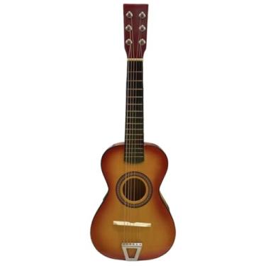 Imagem de Mini Violão Infantil Palheta Semi Profissional Crianças Corda Em Aço Acústico Real Verdadeiro (SUNBURST)