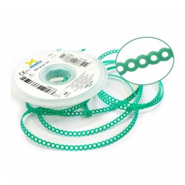 Imagem de Elástico Borrachinha Aparelho Ortodôntico Corrente Curto 1.5 metros