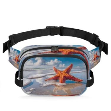 Imagem de Pochete de gato azul amarelo para mulheres e homens com alça ajustável, bolsa transversal, bolsa de peito, bolsa tiracolo, Cor 16