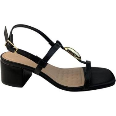 Imagem de Sandalia Sua Cia Tira Pedra Gromad salto Bloco-Feminino