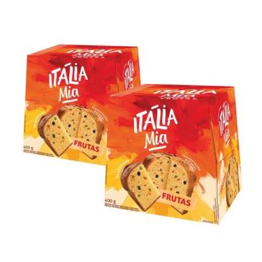 Imagem de Kit 2 un panetone de frutas vegano c/ 400 gramas - ROMANATO