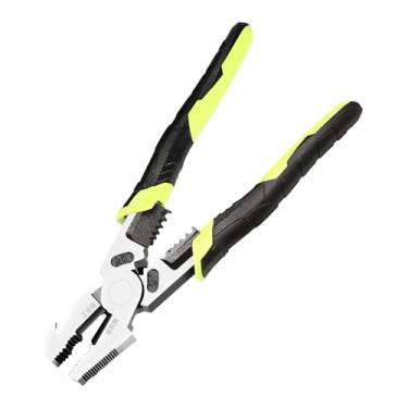 Imagem de Ferramenta De Descascar Fios,Alicate Resistente De 23 Centímetros | Descascador de Cabos | Para Trabalhos Elétricos Crimpagem Corte e Aperto para Eletricista e Casa