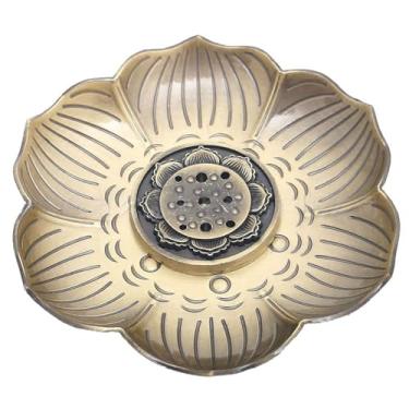 Imagem de Porta-incenso de flor de ameixa – Queimador de incenso elegante em forma de lótus de 9 furos para relaxamento aromático e meditação