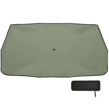 Imagem de Guarda-sol verde camuflagem para para-brisa SUV bloqueio UV proteção solar para janela de carro 147 x 75 cm guarda-chuva de para-brisa de carro