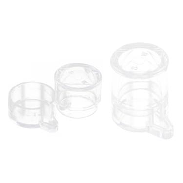 Imagem de Parliky Tigela alimentadora de água de formiga acrílica com porta de alimentação separada mini prato de água transparente para terrários pequenos insetos observação da natureza