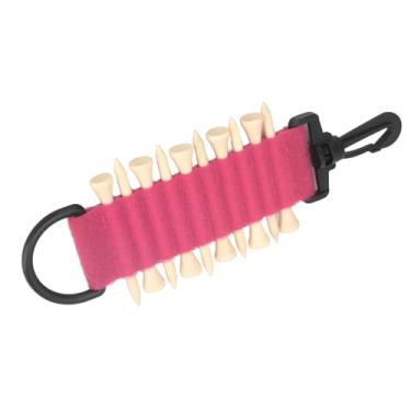 Imagem de Generic Suporte para Camisetas de Golfe, Capacidade Prática de 10 Camisetas, Design de Gancho, Bolsa de Armazenamento para Treinamento de Golfe (Rosa Vermelha)