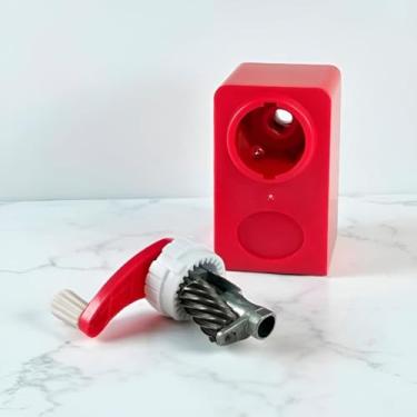 Imagem de Apontador de Mesa Manual Mecânico Manivela Afiador Cor:Vermelho