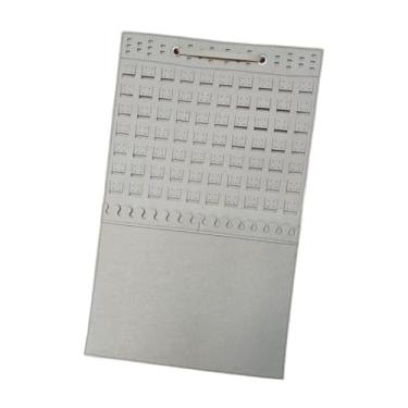 Imagem de oshhni Organizador de Joias Suspenso para Brincos com Gancho, Porta-Brincos, Organizador para Colares, Pulseiras e Anéis, Bege