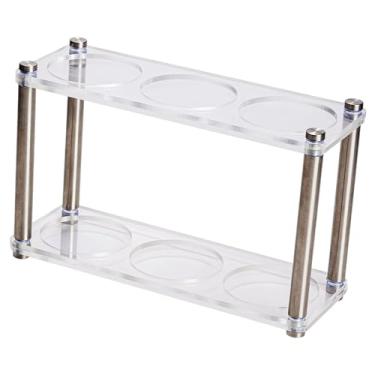 Imagem de Generic Estação de compactação de café expresso, suporte para compactador de café, utensílio de cozinha para bar de café, em aço inoxidável, e, Dupla Camada