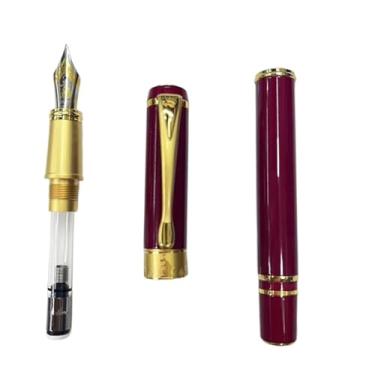 Imagem de EPANO Caneta-tinteiro linda ponta de irídio EF/F/M caneta de tinta para escrita, presente para estudantes, escritório, material de negócios, artigos de papelaria (RD, F)