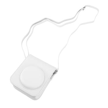 Imagem de Generic Mini Bolsa Protetora para Câmera Instantânea, Capa Macia de PU, Capa Superior Removível para Câmera Mini 12, à Prova de Chuva, para Entusiastas da Fotografia (Branco)