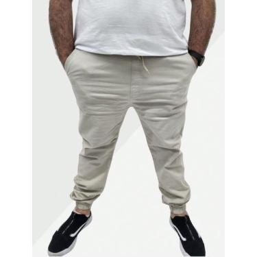 Imagem de Calça Jogger Plus - UJEANS, Bege, 54