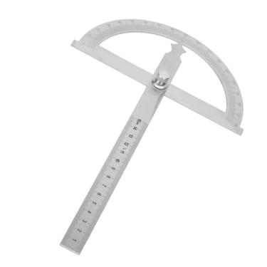 Imagem de Cosiki Localizador de ângulo Transferidor de Aço Inoxidável para Medição Rápida Em Régua de 15 Cm, Design de Porca de Travamento Durável, Adequado para Marcenaria e Engenharia (150 * 200mm)