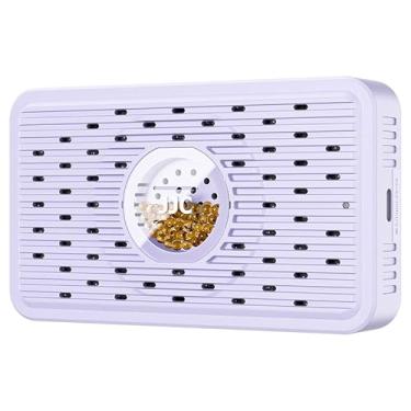 Imagem de JJC Desumidificador dessecante reutilizável com carregamento USB-C, absorvente de umidade portátil de 70 g para segurança de armas, armário seco eletrônico para lentes de câmera, armazenamento de