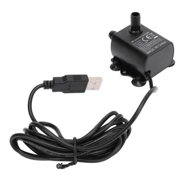 Imagem de Mingzhe Bomba de água Submersível Pequena 0-200 Cm de Elevação 0-250LPH Classificação IP68 DC5V 2,4 W Bomba água USB Com Indicador LED para Fontes Aquários