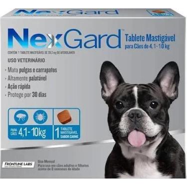 Imagem de Nexgard Antipulgas e Carrapatos 4 A 10kg Com 3 Comprimidos - TK