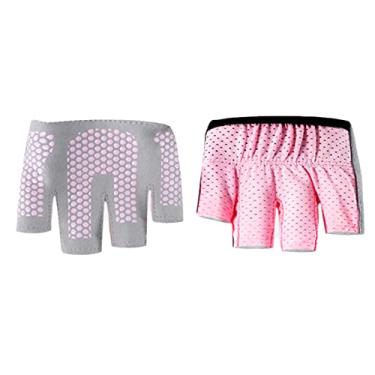 Imagem de SPYMINNPOO Luvas Femininas Antiderrapantes de Micro Yoga Pilates para Exercícios Físicos, Meias Luvas Absorventes de Suor para Yoga Barre Dance Pilates, Material de Malha Respirável (Rosa S 17,5