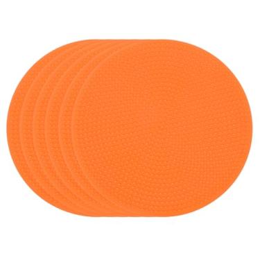 Imagem de Marcadores pontuais de 10 cm, 6 peças de marcadores antiderrapantes de agilidade, cones de campo plano, pontos de poliéster para academia, treinamento de velocidade, dança, futebol, basquete, esportes