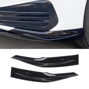 Imagem de Kit de carroceria de spoiler difusor de para-choque dianteiro para carro compatível com Sagitar 2023-2025 Protetor de para-choque parte de ajuste de acabamento de canto (preto brilhante)