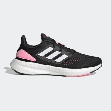 Imagem de Tênis Running Feminino Pureboost 22 Adidas Preto E Rosa, Black, 35