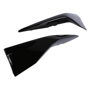 Imagem de 2 peças guarnições de moldagem de capa de para-choque dianteiro esquerdo e direito para Toyota Camry 2025 capa de acabamento da moldura inferior do para-choque dianteiro preto 52713AQ040 52712AQ040