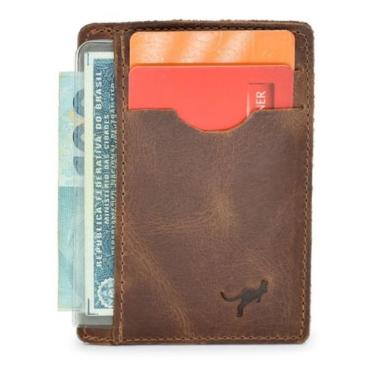 Imagem de Carteira Porta Cartão,cnh,cédulas,cartões Couro Legítimo - Ello Griff,