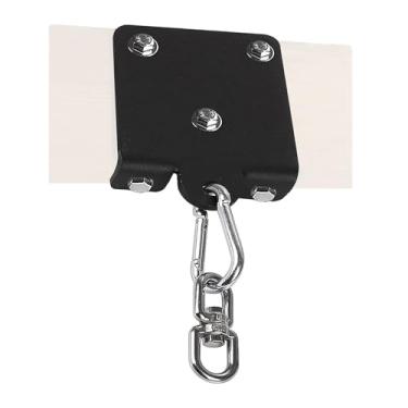 Imagem de Gancho de saco de boxe pesado de aço para treinamento de parede gancho de saco de areia rotação de 360° suporte de teto gancho de viga de madeira para boxe Muay Thai treinamento aéreo yoga rede