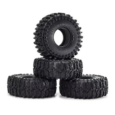 Imagem de Peças de carro RC compatíveis com TRX4M para SCX24 para AX24 1/18 1/24 RC Crawler Car Upgrade Parts Accessories 4pcs 63mm 2.5 cm pneu de roda de borracha macia