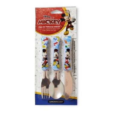 Imagem de Conjunto Blister Talher Infantil Garfo Faca Colher - Disney - SIMONAGG